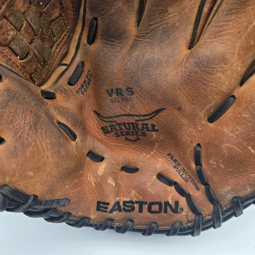Easton Baseball Glove NAT70 12-3/4" RHT Natural Series Genuine Tanned Leather - Picture 11 of 15